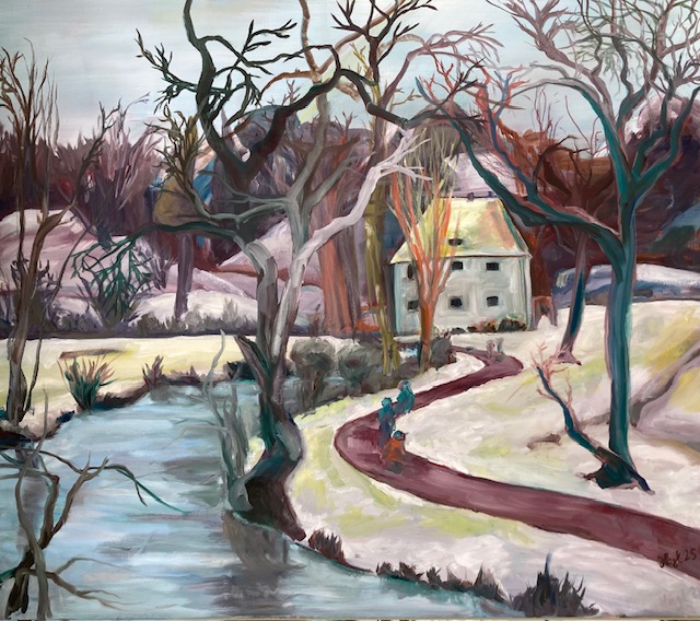 Ilmpark - 70/80 cm - Öl/Leinwand