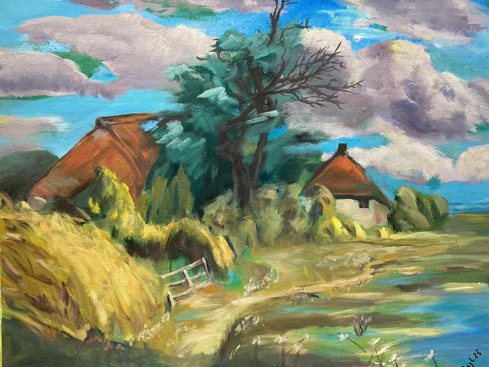 C4 Moorlandschaft, 50x60, Öl/Lw. 500€