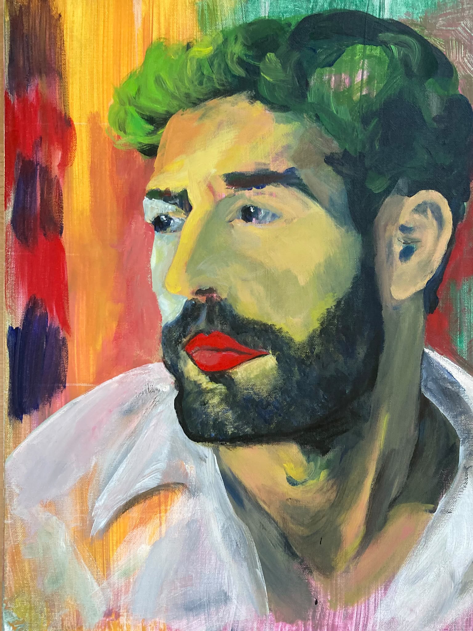 H10 Fred 40x50, Acryl/Lw. 500€